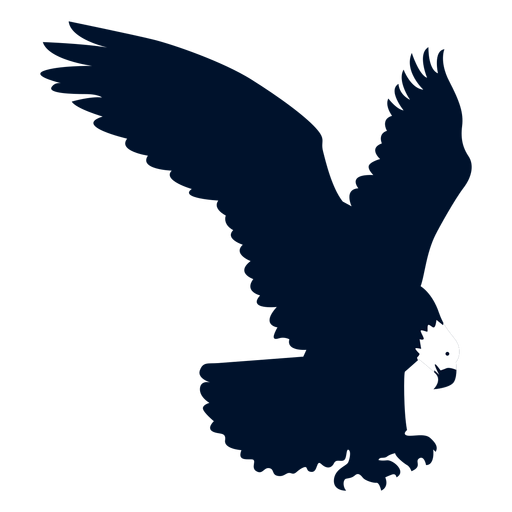 Eagle beak wing silhouette