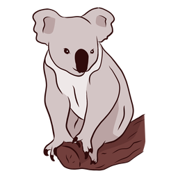 Ear Koala Leg Nose Branch Illustration PNG & SVG Design For T-Shirts