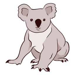 Ilustração de nariz de coala orelha Desenho PNG