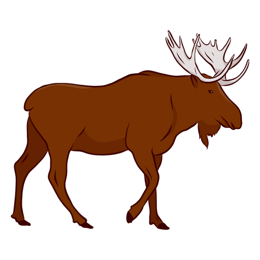 Elk moose antler hoof illustration PNG Design