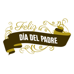 Crachá de inscrição de vinheta de fita para o dia dos pais Desenho PNG