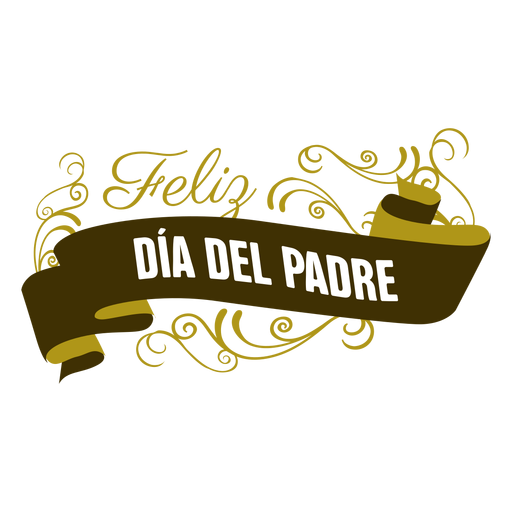 Insignia de inscripción de viñeta de cinta del día del padre Diseño PNG