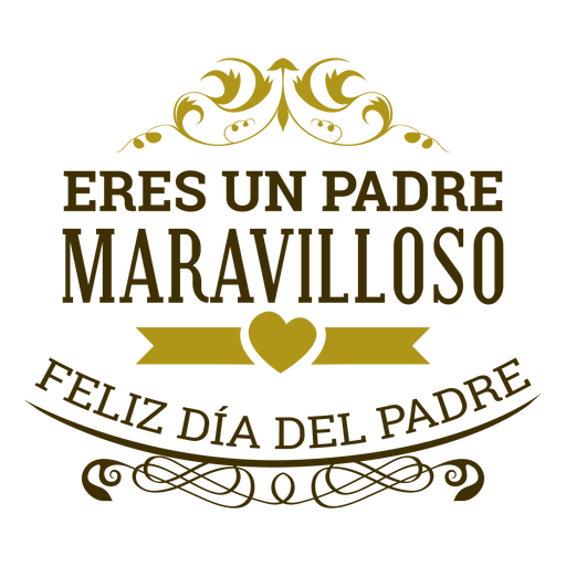 Día del padre eres una maravillosa insignia de inscripción de viñeta de padre Diseño PNG