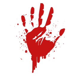 Finger Handflächenabdruck Blut Silhouette Finger Handflächenabdruck Blut Silhouette