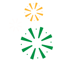 Firework salute flat PNG Design