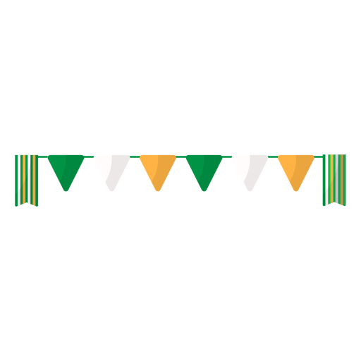 Flag garland flat PNG Design