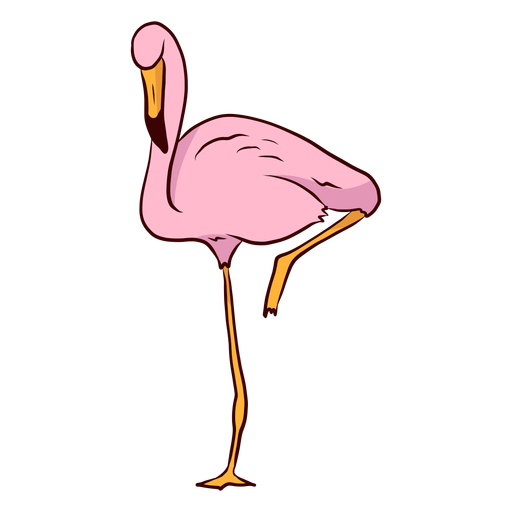 Flamingo beak illustration PNG Design