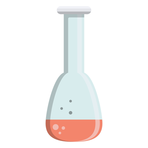 Flask liquid fluid bubble bead illustration PNG Design