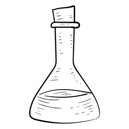 Desenho de rolha de fluido líquido de frasco Desenho PNG