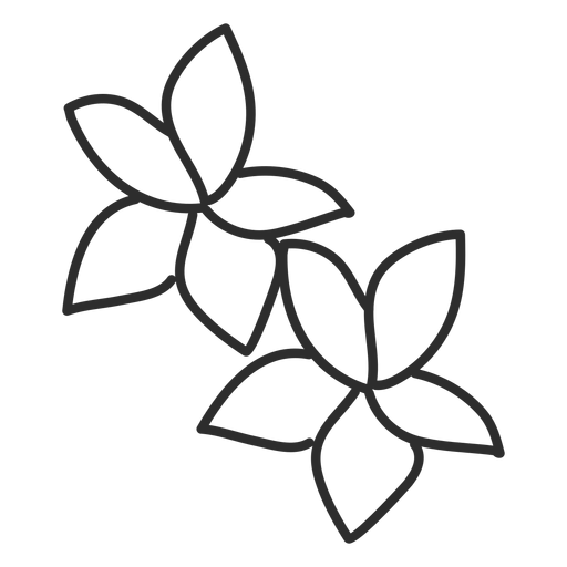 Download Flower Petal Leaf Doodle Stroke Transparent Png Svg Vector File