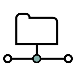 Ordnersymbolstrich PNG-Design