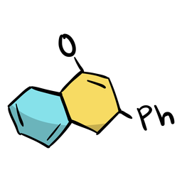 Fórmula ácida plana Desenho PNG