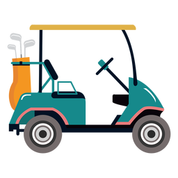 Ilustración de golf club de carrito de golf Diseño PNG