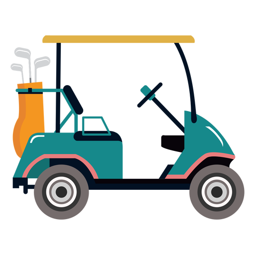 Ilustração de golfe do carrinho de golfe - Baixar PNG/SVG Transparente