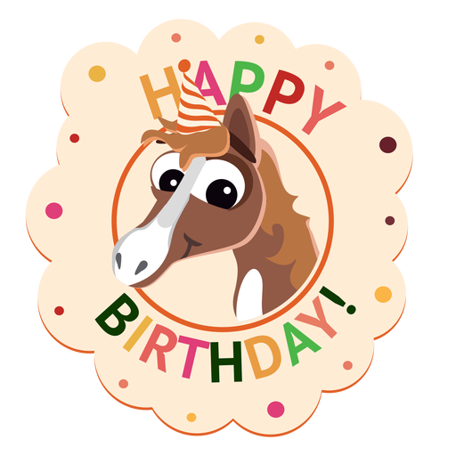 Download Happy birthday penguin cap badge sticker illustration ...