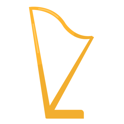 Corda de harpa plana Desenho PNG
