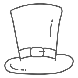 Hat strap doodle PNG Design