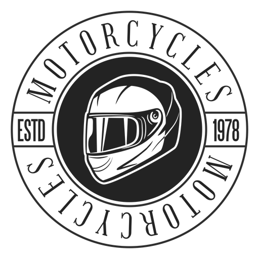 Distintivo de círculo de motocicleta de texto de capacete Desenho PNG