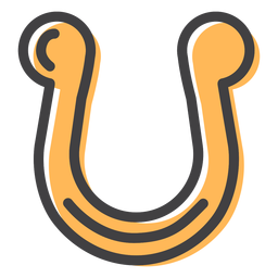 Golpe de suerte de herradura Diseño PNG