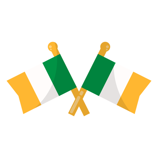 Ireland flag flat PNG Design