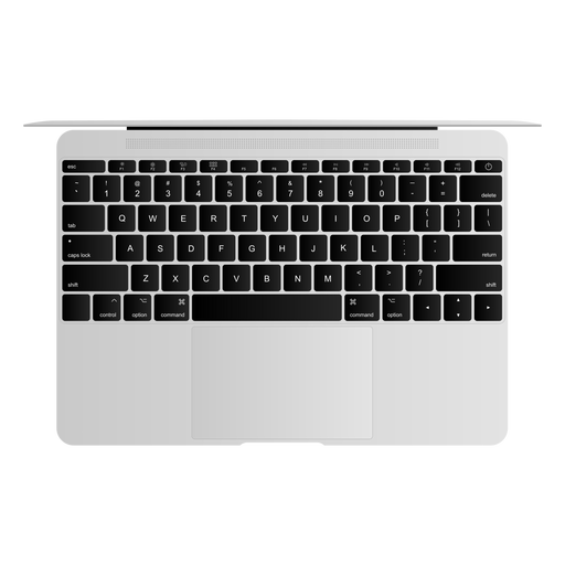 Ilustración de la computadora portátil del cuaderno del netbook del teclado