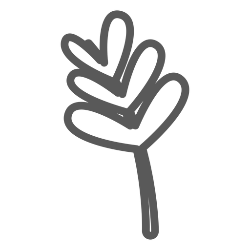 Leaf stem doodle Transparent PNG Leaf stem doodle Transparent PNG