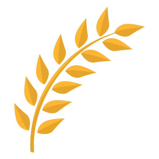 Leaf stem flat PNG Design