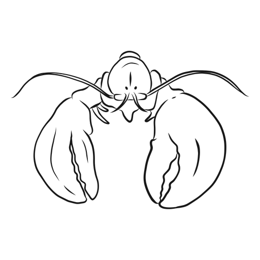 Lobster claw sketch PNG Design