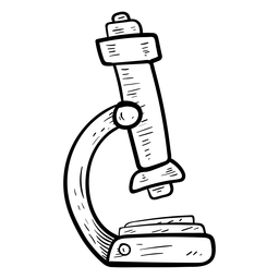 Microscope sketch PNG Design