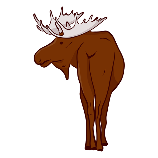 Moose elk antler illustration PNG Design
