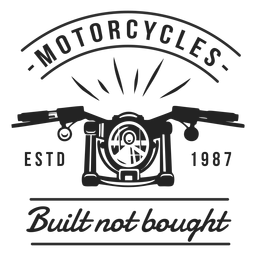Motto-Abzeichen für Motorradscheinwerfer PNG-Design