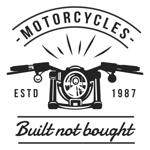 Distintivo do lema do farol da motocicleta Desenho PNG