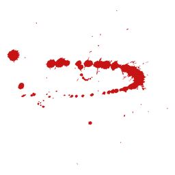 Pintura salpicadura de sangre Diseño PNG