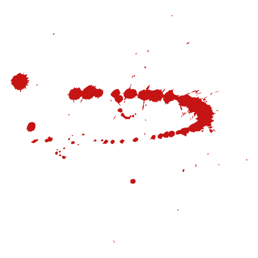 Paint blood splatter PNG Design