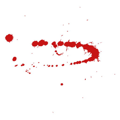 Isolated Blood Splash PNG & SVG Design For T-Shirts