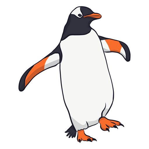 Ilustración de pico de ala de pingüino Diseño PNG