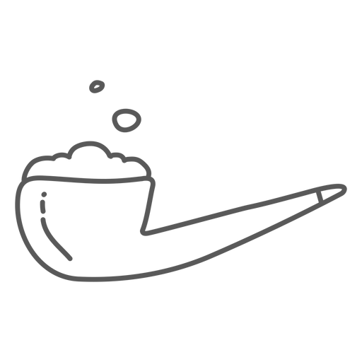 Pipe tabacco doodle PNG Design