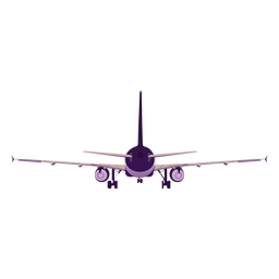 Ilustración de ala de timón de avión avión avión Diseño PNG