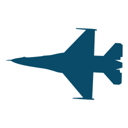 Plane fighter silhouette PNG Design