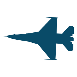 Silueta de avión de combate Transparent PNG