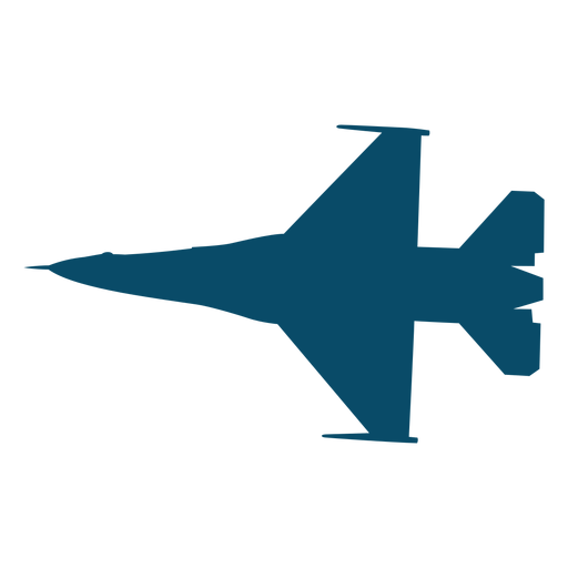 Plane fighter silhouette