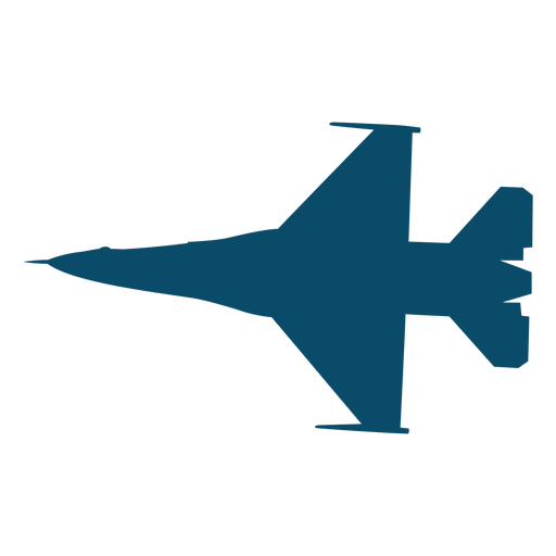 Silueta de avión de combate - Descargar PNG/SVG transparente