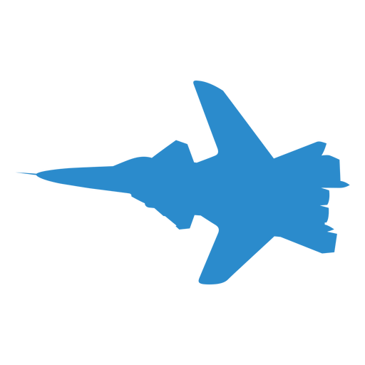 Flugzeugjägerflügelsilhouette PNG-Design