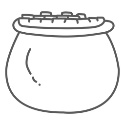 Moneda de oro de la doodle Diseño PNG