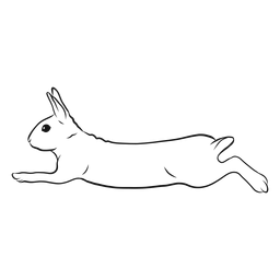 Rabbit Run Sketch Png & Svg Design For T-shirts