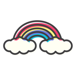 Trazo de arco arco iris Transparent PNG