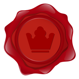 Seal wax crown illustration Seal wax crown illustration