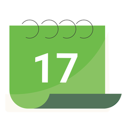 Dezessete calendário plano Dezessete calendário plano