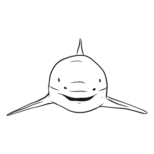 Haifischflossenskizze PNG-Design