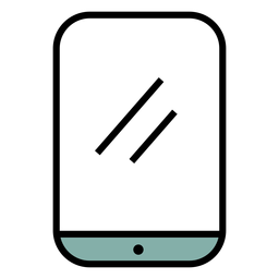 Trazo de icono de teléfono inteligente Diseño PNG